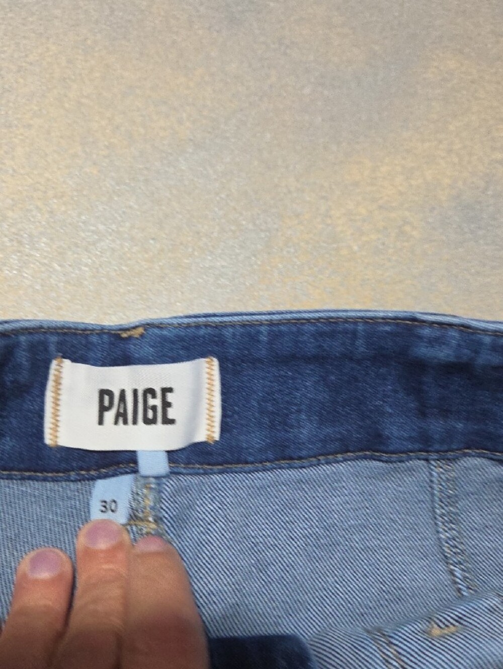 PAIGE ANESSA Wide Leg Jeans in Deep Blue Denim NWOTS!!! ANTHROPOLGIE. - Picture 4 of 11